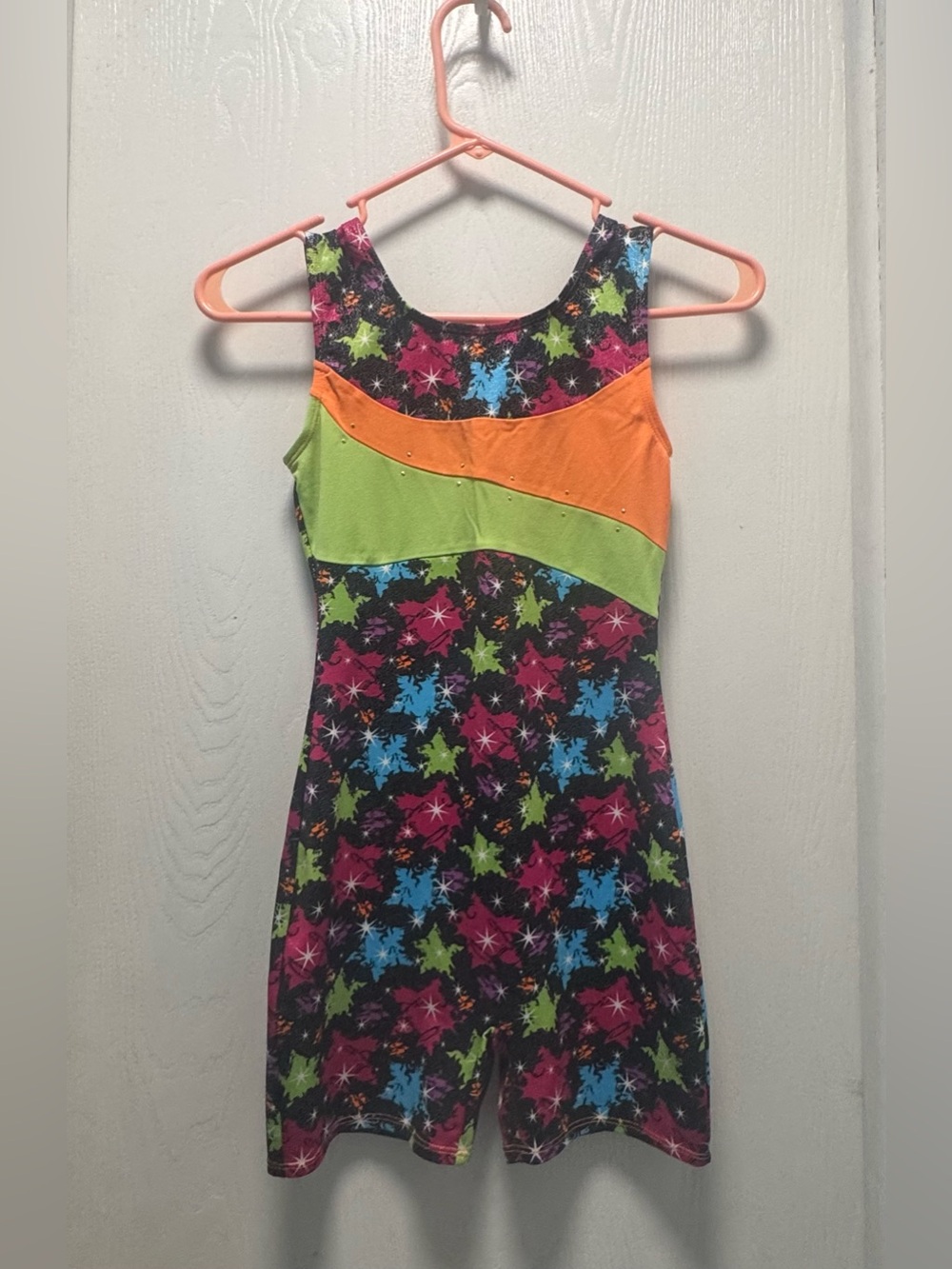 Jacques Moret Girls' Multicolor Gymnastics Biketard